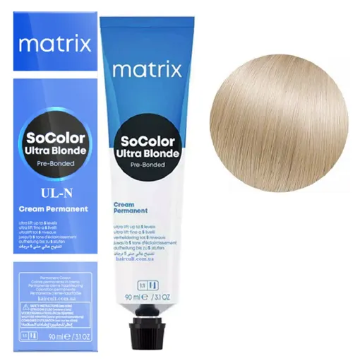 UL-N  Ультраблонд натуральний Крем-фарба для волосся, 90 мл SoColor Pre-Bonded MATRIX (оновлений дизайн)